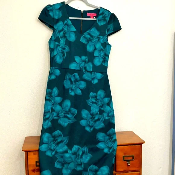 betsey johnson green floral dress Olive Bloom Gown– Teuta Matoshi main image 0